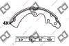 DJ PARTS BS1265 Brake Shoe Set